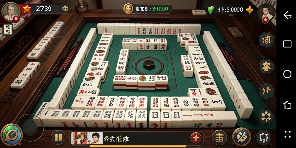 Tampilan gameplay seru Mahjong dalam 2739.