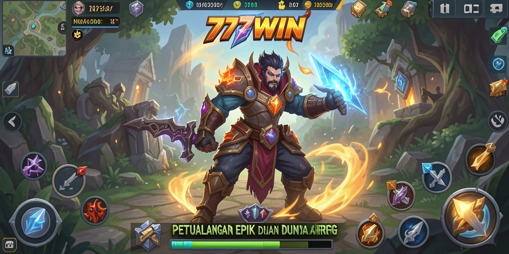 Menampilkan aksi seru dalam petualangan ARPG 777WIN.