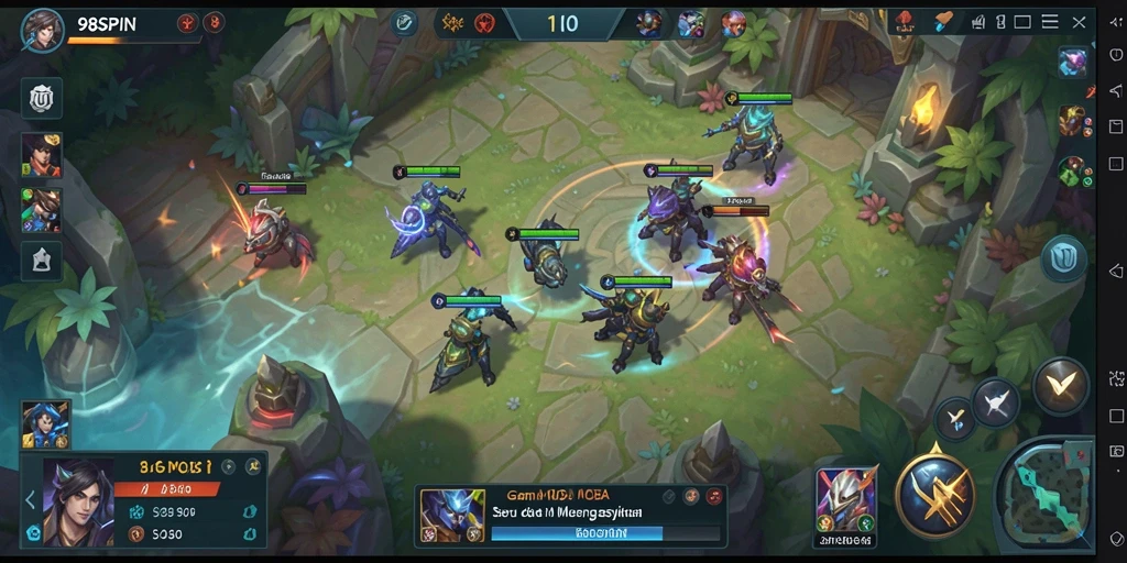 Gameplay seru di arena pertempuran 98SPIN.