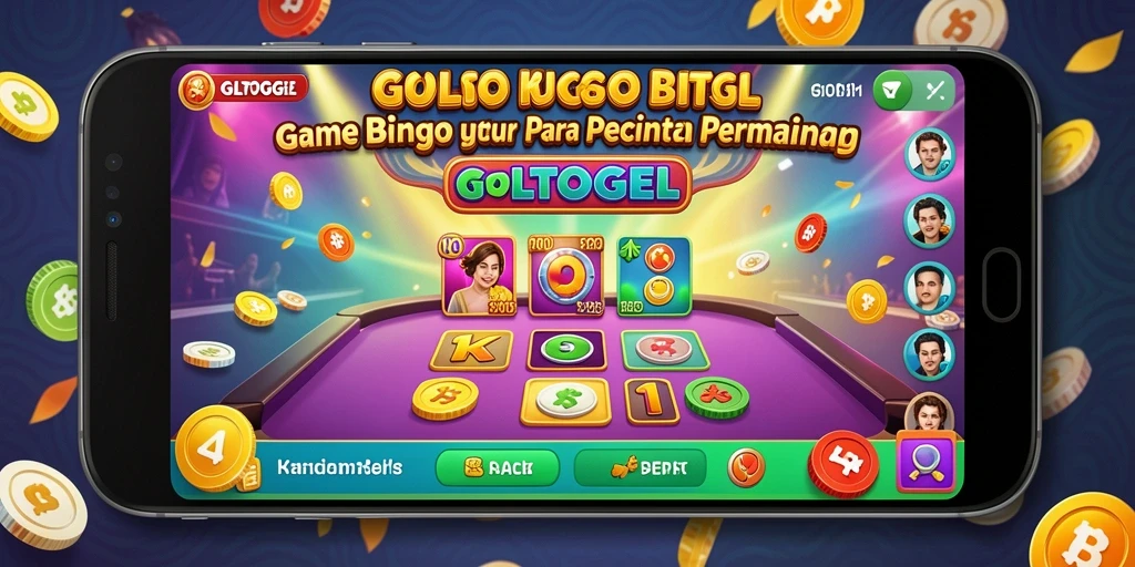 Screenshot gameplay GOLTOGEL menampilkan kartu Bingo yang menarik.