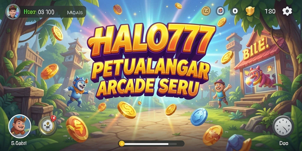 Tangkapan layar utama HALO777 menunjukkan aksi seru dari gameplay arcade.