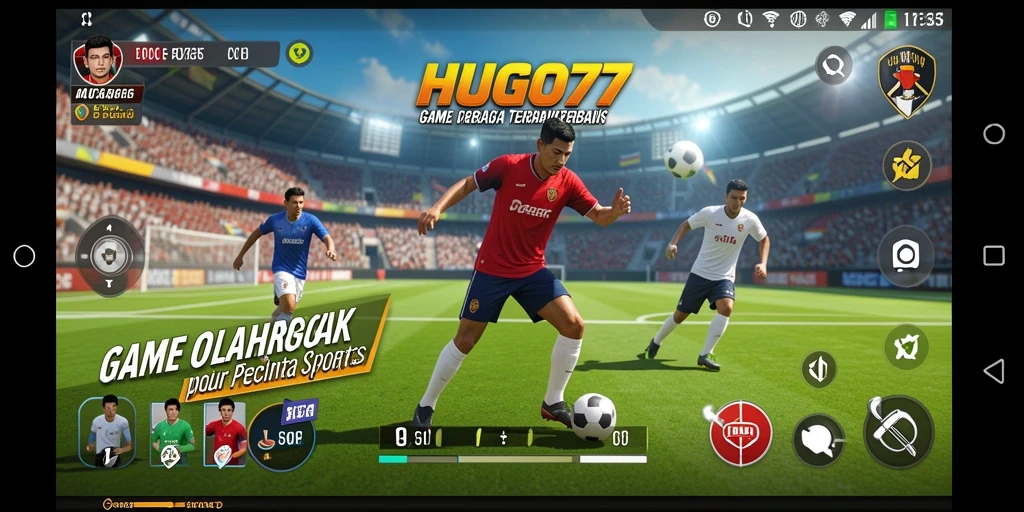 Tampilan gameplay HUGO77 yang seru dan penuh aksi olahraga.