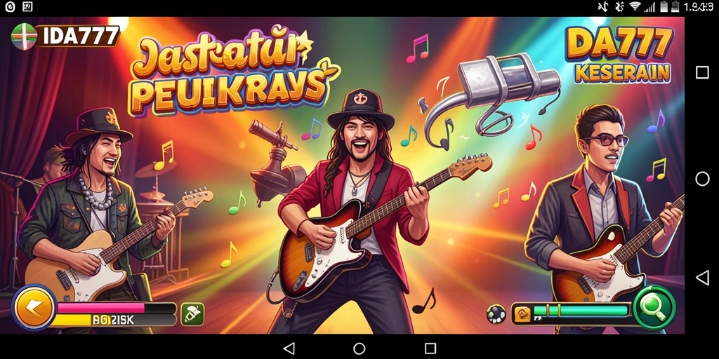 Tampilan gameplay IDA777 yang seru dengan interaksi musik yang menarik.