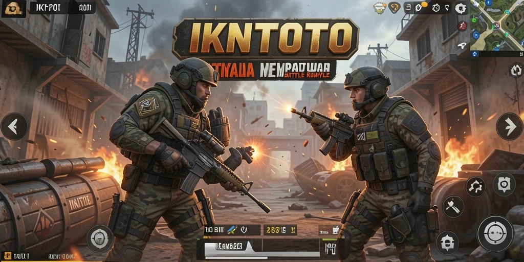 Screenshot gameplay Battle Royale IKNTOTO yang penuh aksi dan tantangan.