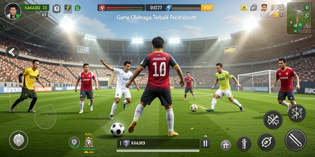 Tampilan gameplay KAKA303 yang penuh aksi dan olahraga.