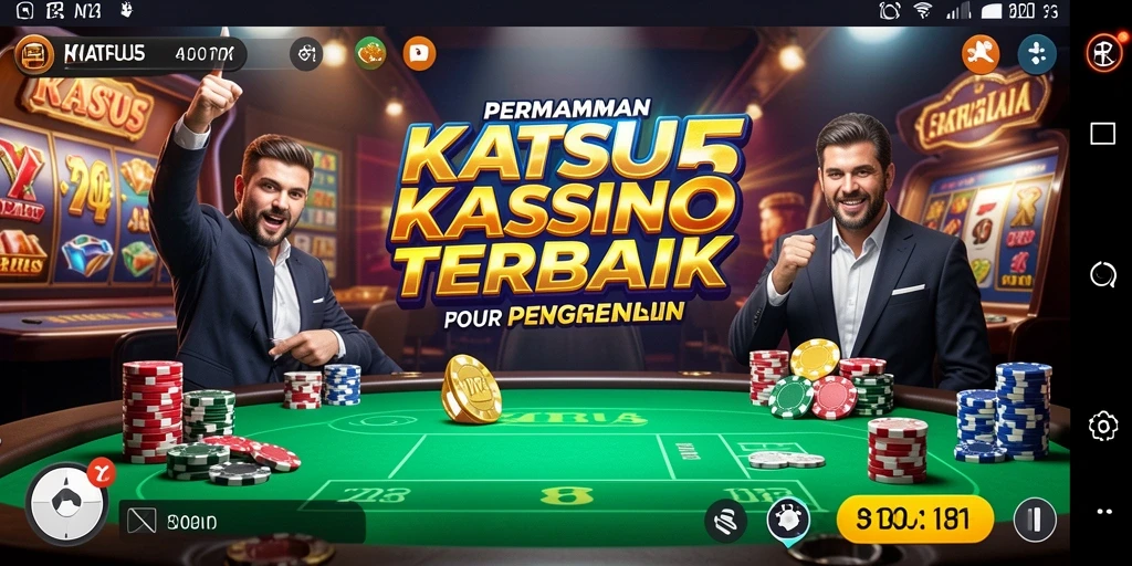 Tampilan interaktif permainan Kasino KATSU5 yang menegangkan.