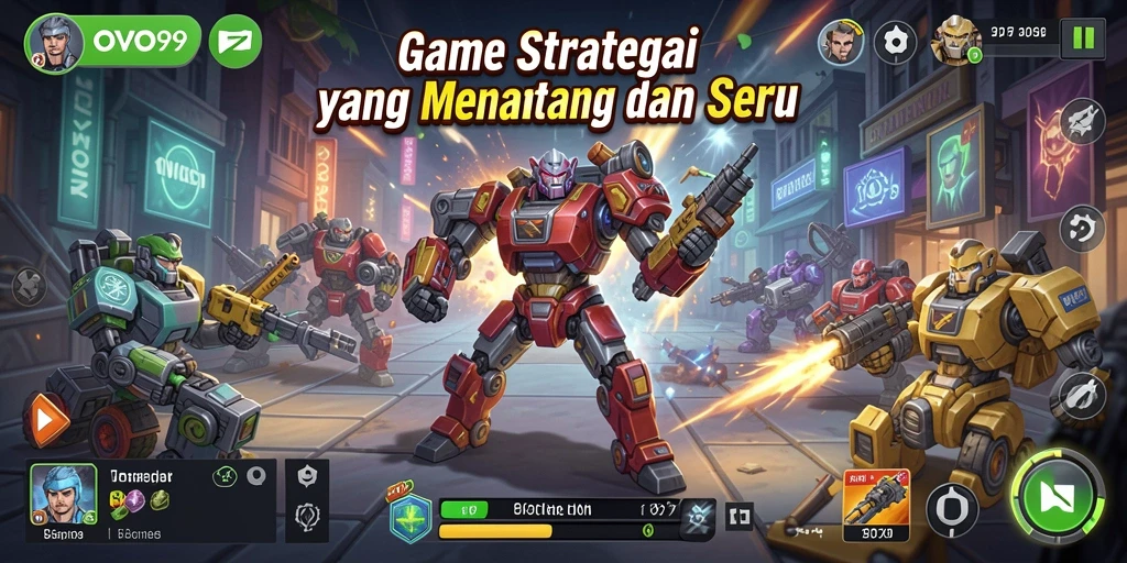 Tampilan menarik gameplay SLG OVO99 yang mendebarkan.