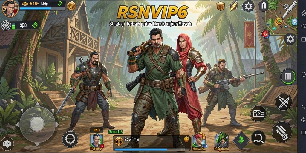 Tampilan gameplay strategis yang menegangkan di RSNVIP6.