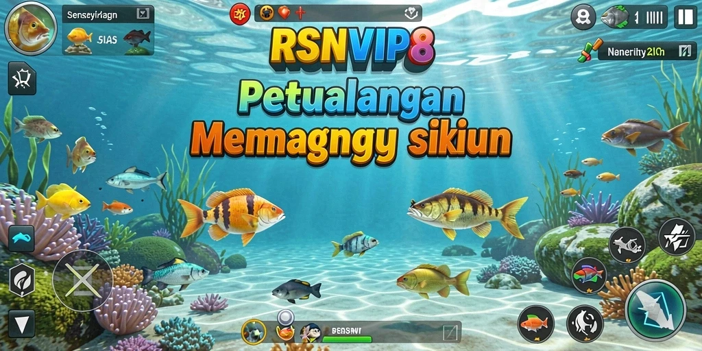 Tampilan gameplay <strong>RSNVIP8</strong> yang menarik dengan aksi memancing yang mendebarkan.