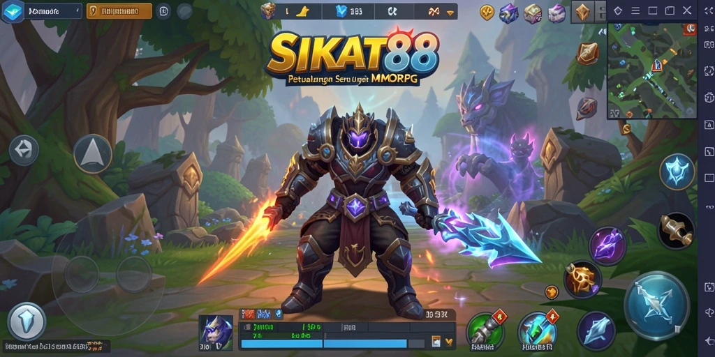 Tangkapan layar utama SIKAT88 menampilkan aksi pertarungan seru dalam MMORPG.